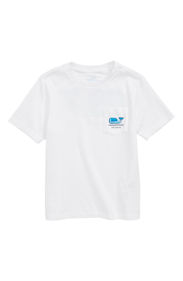 vineyard vines New York City Whale Pocket T-Shirt, Main, color, 
