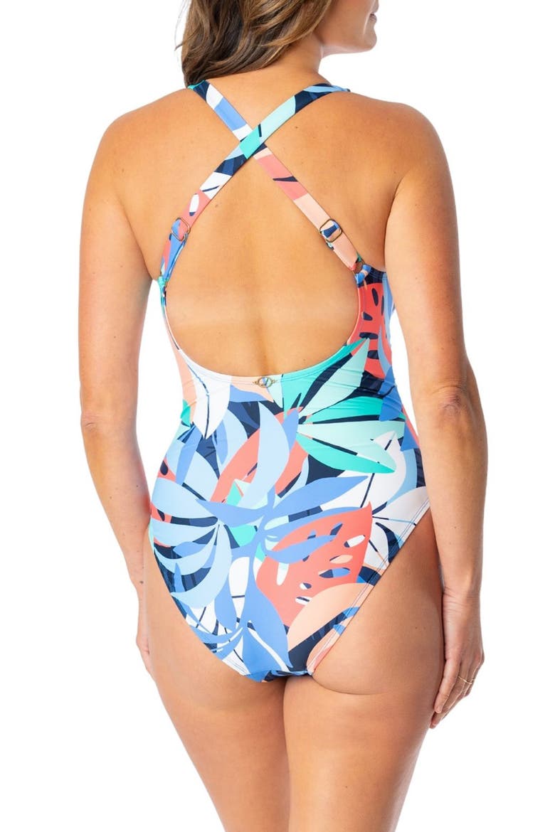 Selena One-Piece Swimsuit, Alternate, color, PANTHEON BLUE