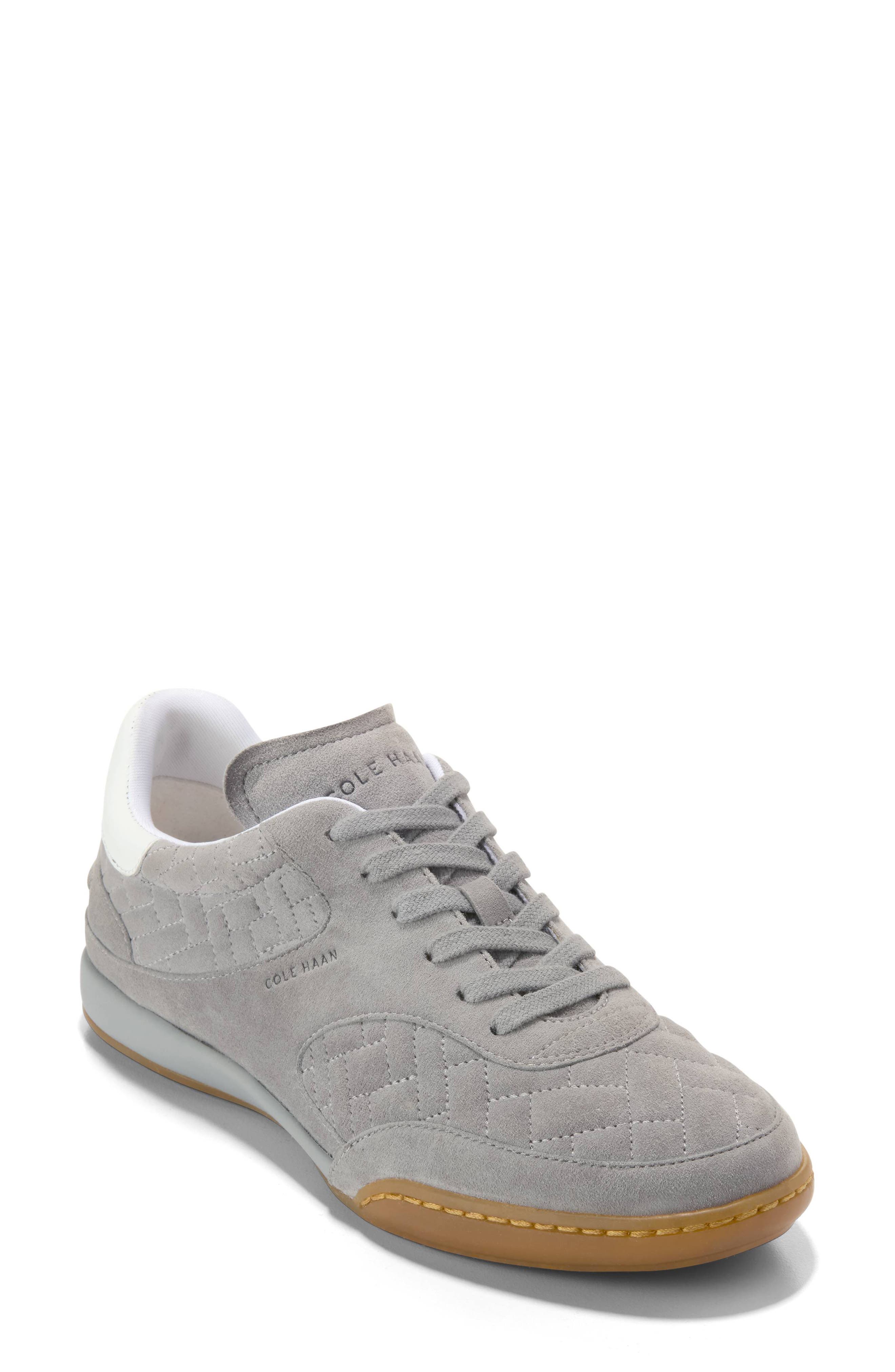 Cole Haan GrandPro Jazlyn Sneaker, Main, color, Frost Gray Suede/ White Ltr