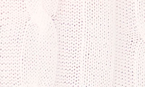 Halogen ® Short Sleeve Cable Knit Cardigan In White
