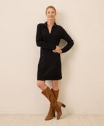 Pact Organic Cotton Classic Fine Knit Collared Sweater Dress