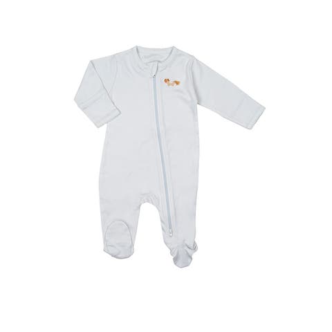 Pima Embroidered Footie (Baby)