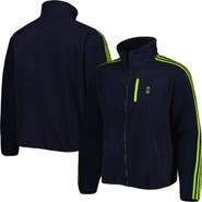 adidas Men's adidas Navy Manchester United Lifestyler Fleece Full-Zip Jacket