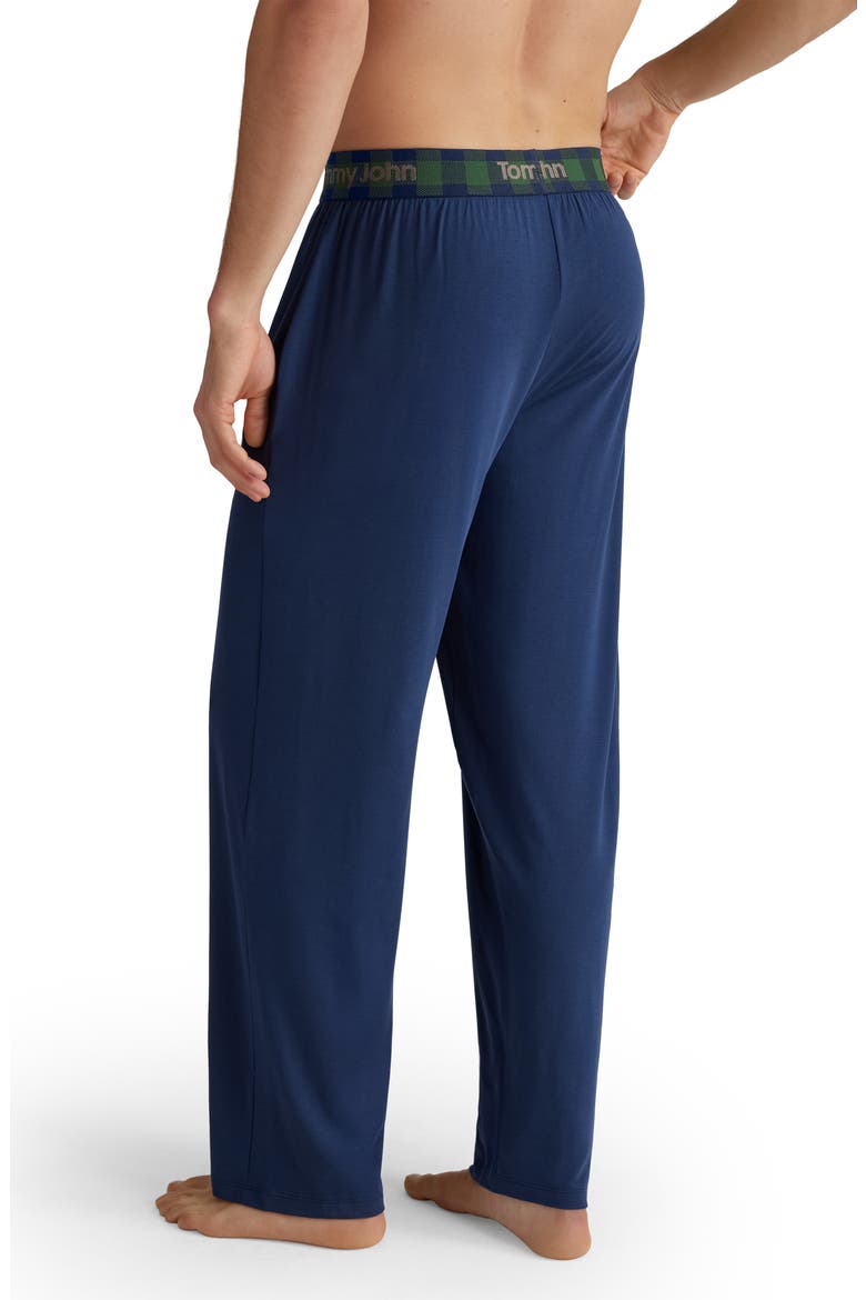 Second Skin Modal Blend Pajama Pants, Alternate, color, DRESS BLUES/ GREENER