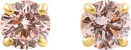 Bliss Diamond 1/2Ct Pink Lab Grown Diamond Screw Back Studs