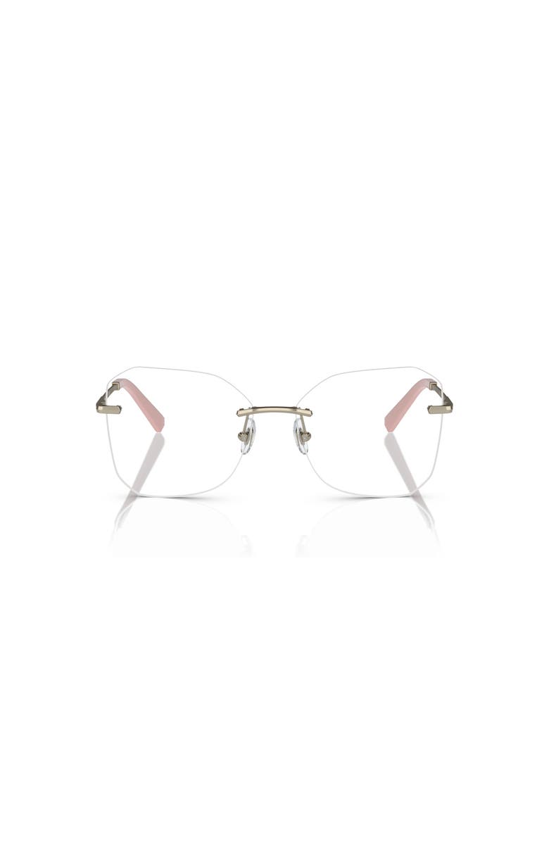 Tiffany & Co. 55mm Irregular optical glasses, Alternate, color, Gold