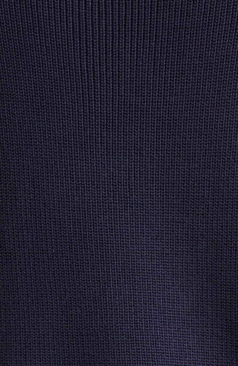 Thom Sweeney Skipper Long Sleeve Cotton Polo, Alternate, color, Navy