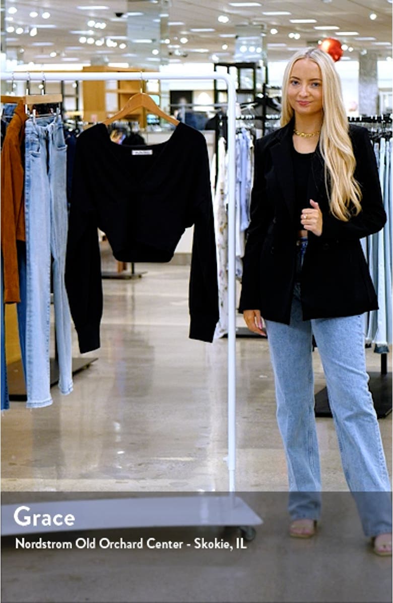 We the Free All Nighter Long Sleeve Surplice Crop Top, sales video thumbnail