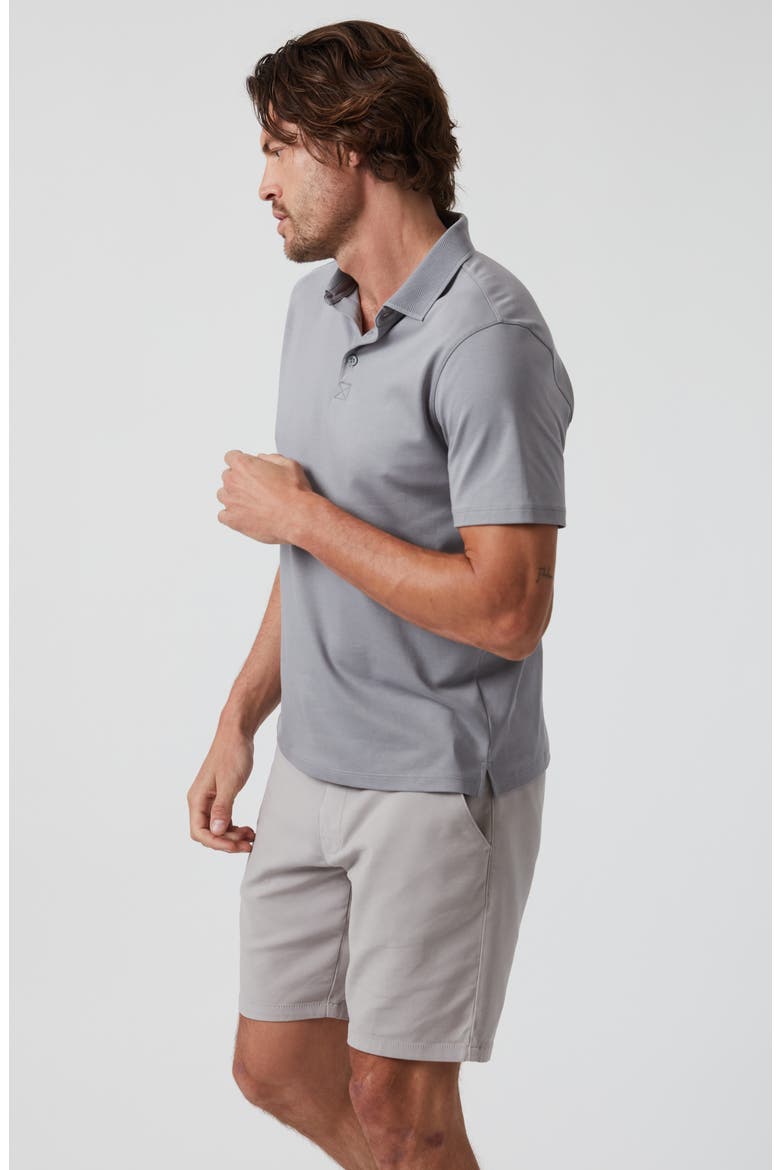 Pima Cotton Polo, Alternate, color, MONUMENT GREY