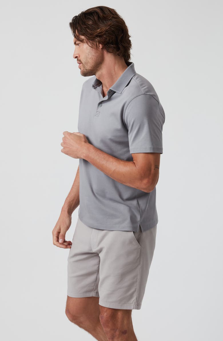 34 Heritage Pima Cotton Polo, Alternate, color, Monument Grey