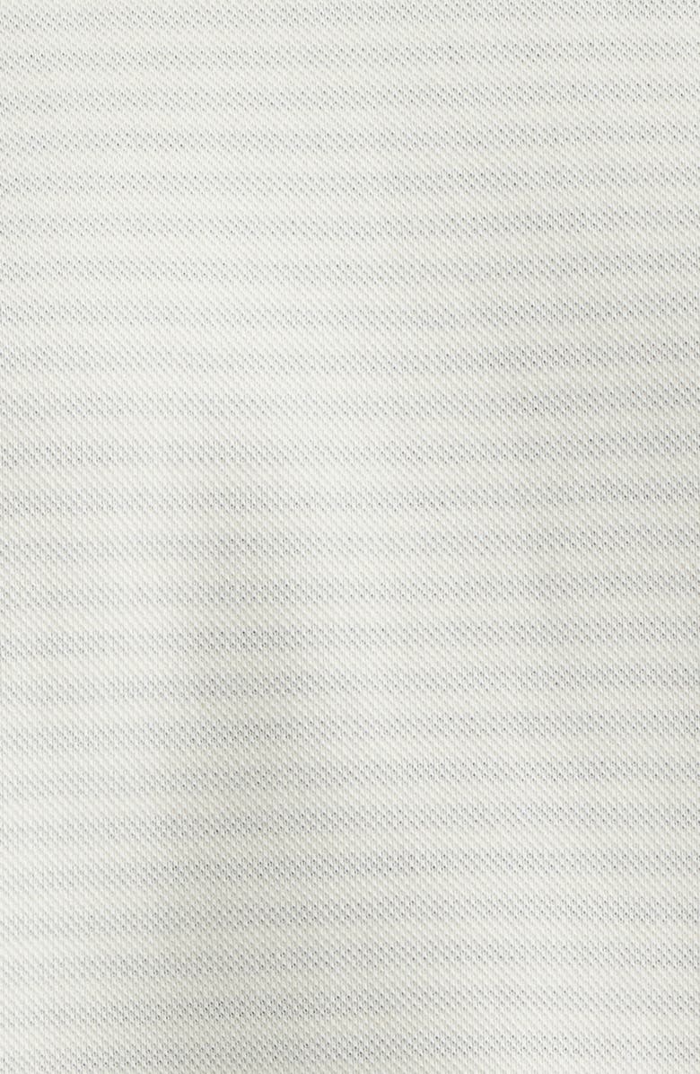 FRAME The Stripe Cuff Cotton Blend crop T-Shirt, Alternate, color, Cream Multi