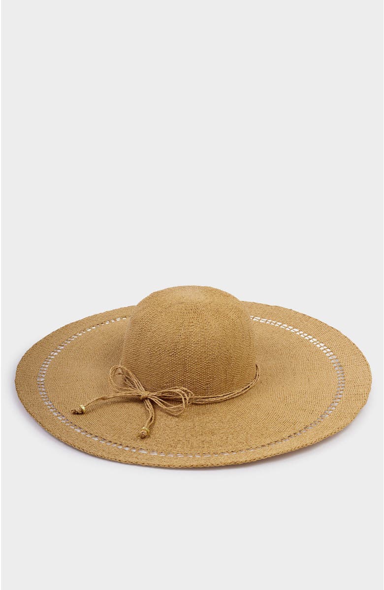Katie Loxton Wide Brim Floppy Hat, Alternate, color, Natural