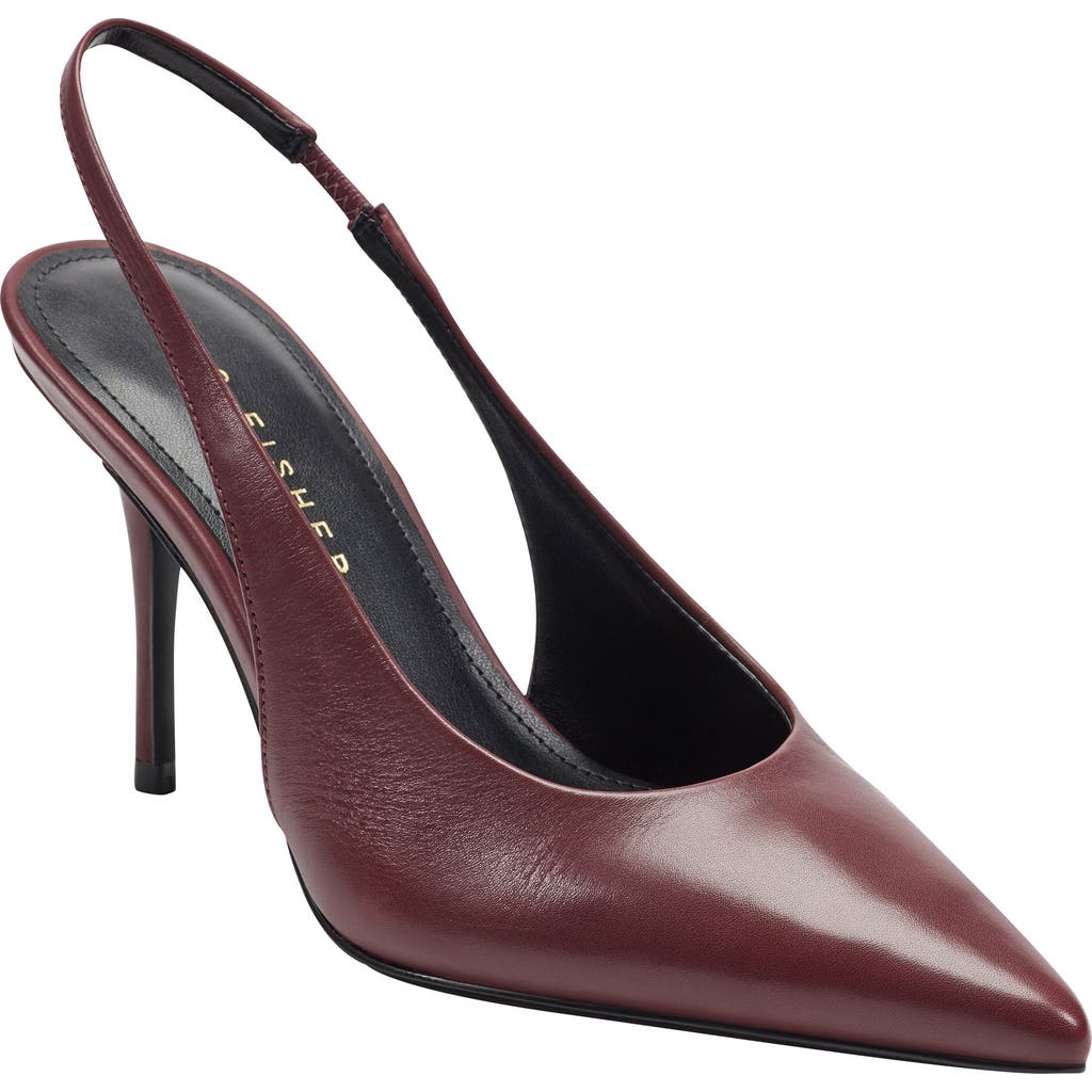 Marc Fisher Ltd Leynne Slingback Pointed Toe Pump In Red
