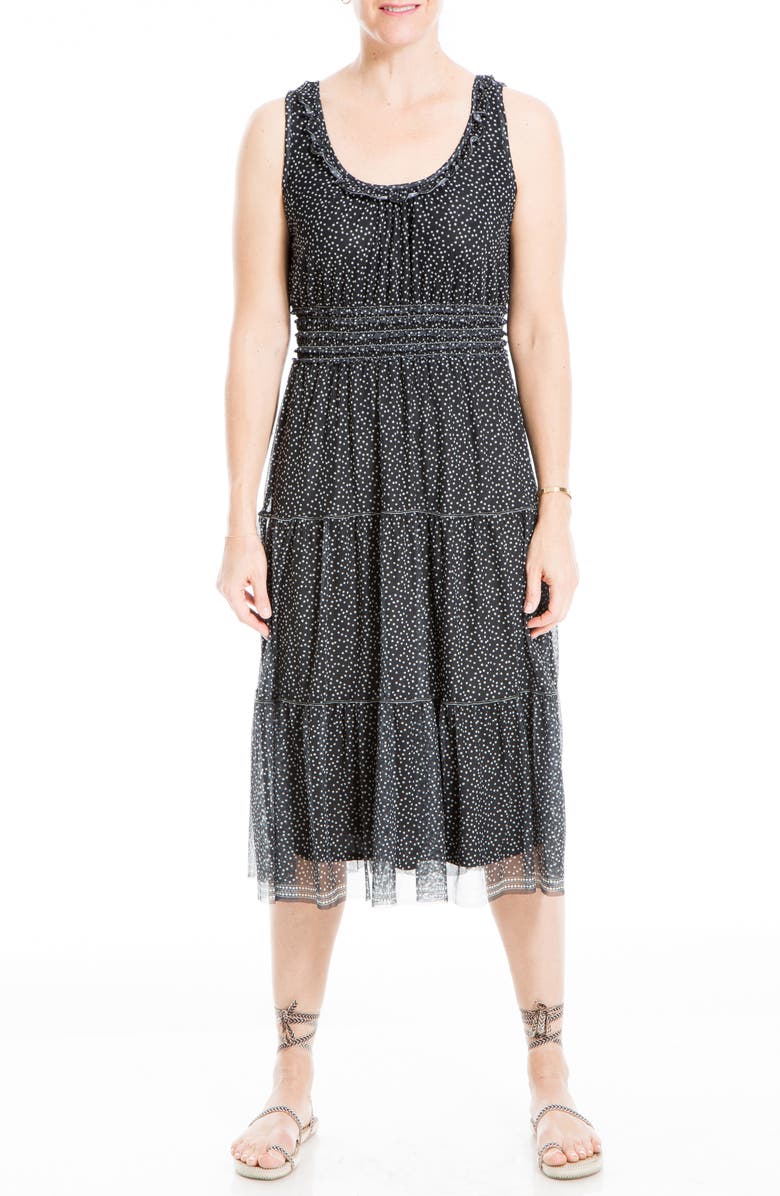 MAX STUDIO Sleeveless Tiered Maxi Dress, Main, color,