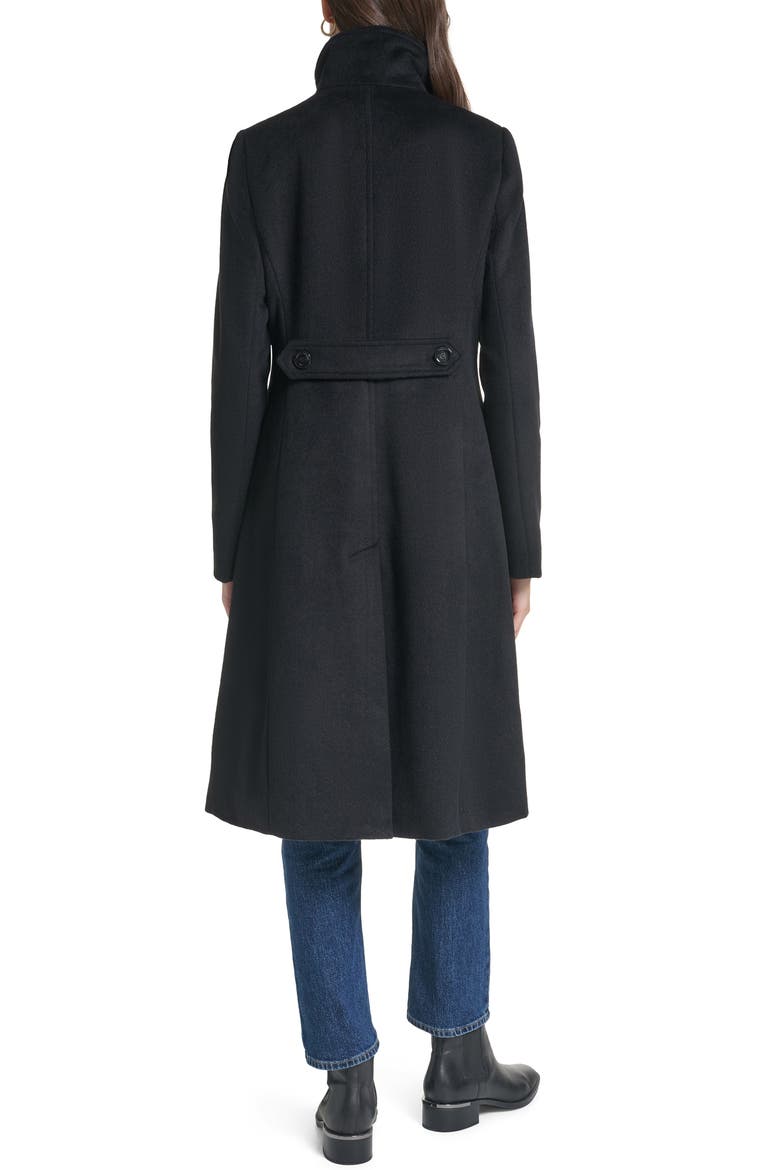 Cole Haan Stand Collar Wool Blend Coat (Women) | Nordstrom