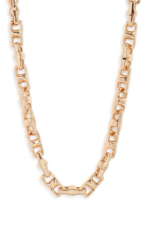 Nordstrom Square Mariner Link Necklace In Gold