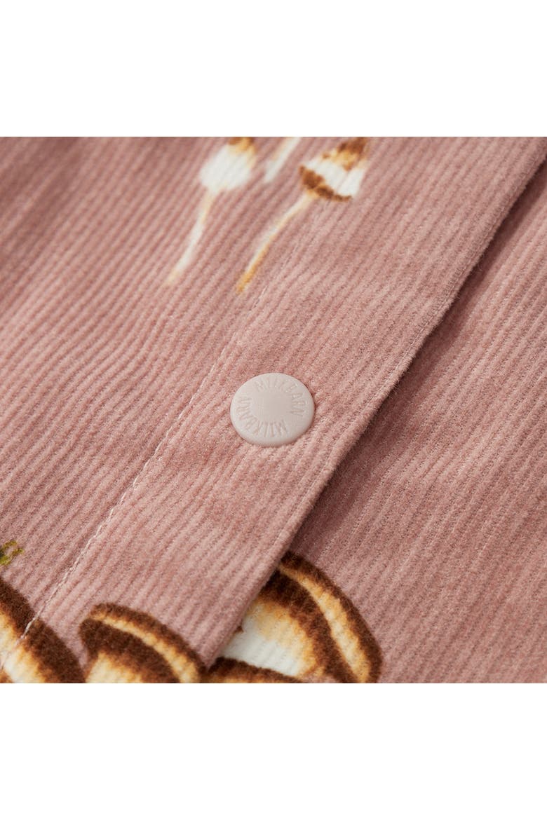 Organic Corduroy Ruffle Snap Jumper, Alternate, color, Mushroom
