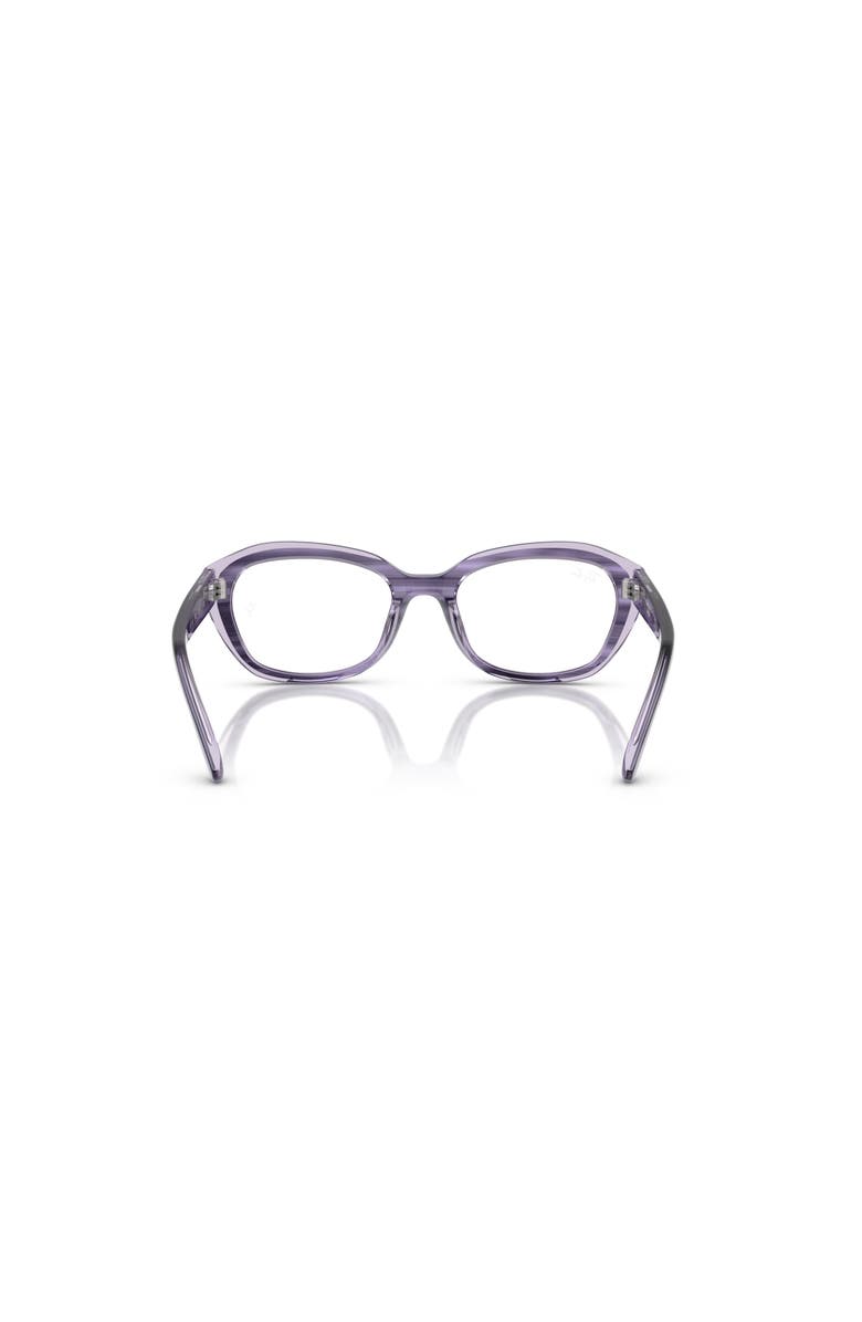 Ray-Ban 48mm Irregular optical glasses, Alternate, color, Violet