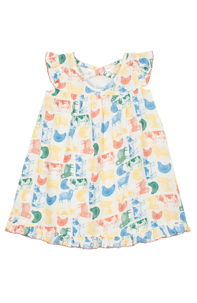 Mabel + Honey Barnyard Babe Dress, Alternate, color, Brown