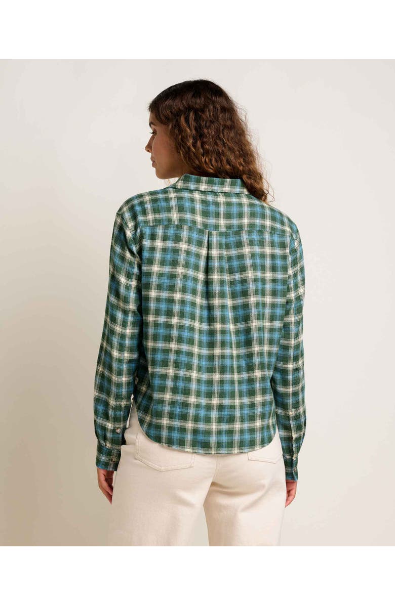 Toad & Co Re-Form Flannel Boxy Long Sleeve Shirt, Alternate, color, Pasture Mini Check
