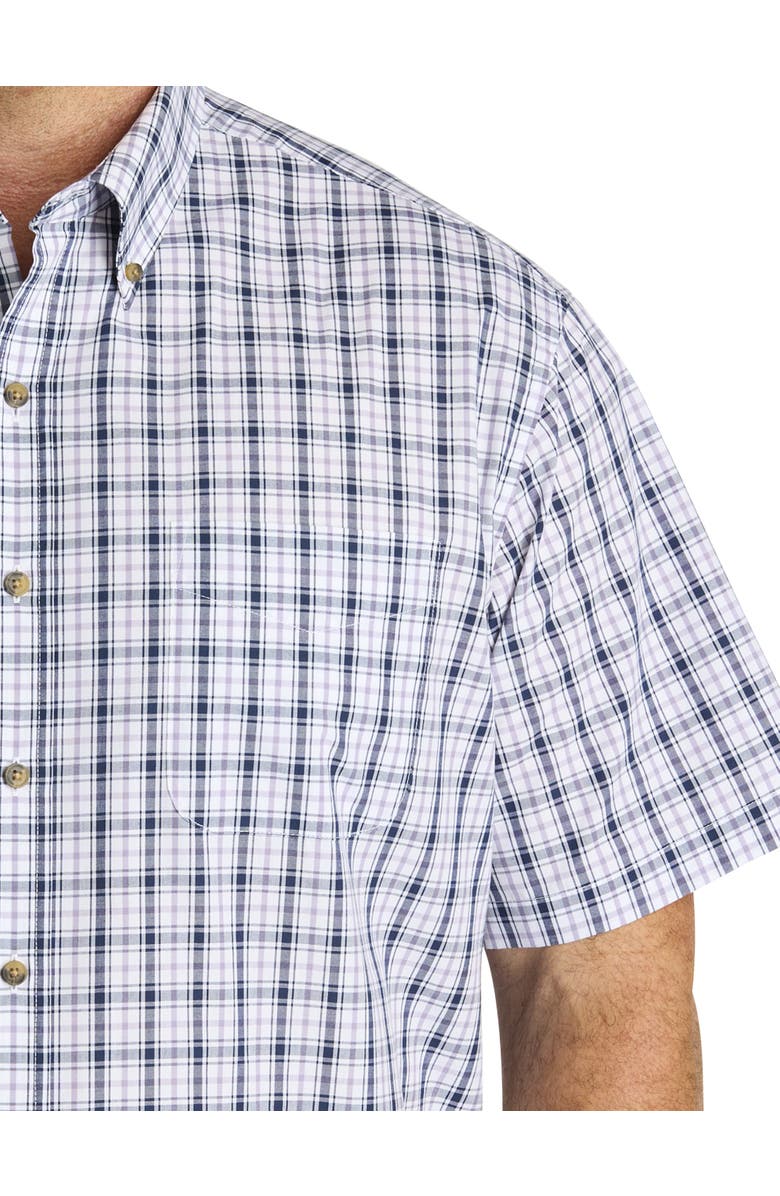 Harbor Bay by DXL Big & Tall Easy-Care Medium Plaid Sport Shirt, Alternate, color, Multi