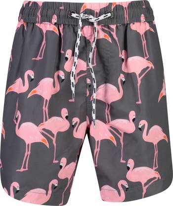 Snapper Rock Mens Social Boardies - Flamingo