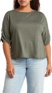 MAX STUDIO Cinched Sleeve Top