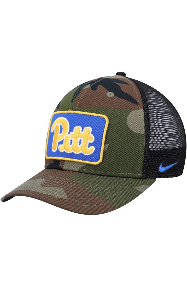 Nike Men's Nike Camo/Black Pitt Panthers Classic99 Trucker Snapback Hat, Main, color, 