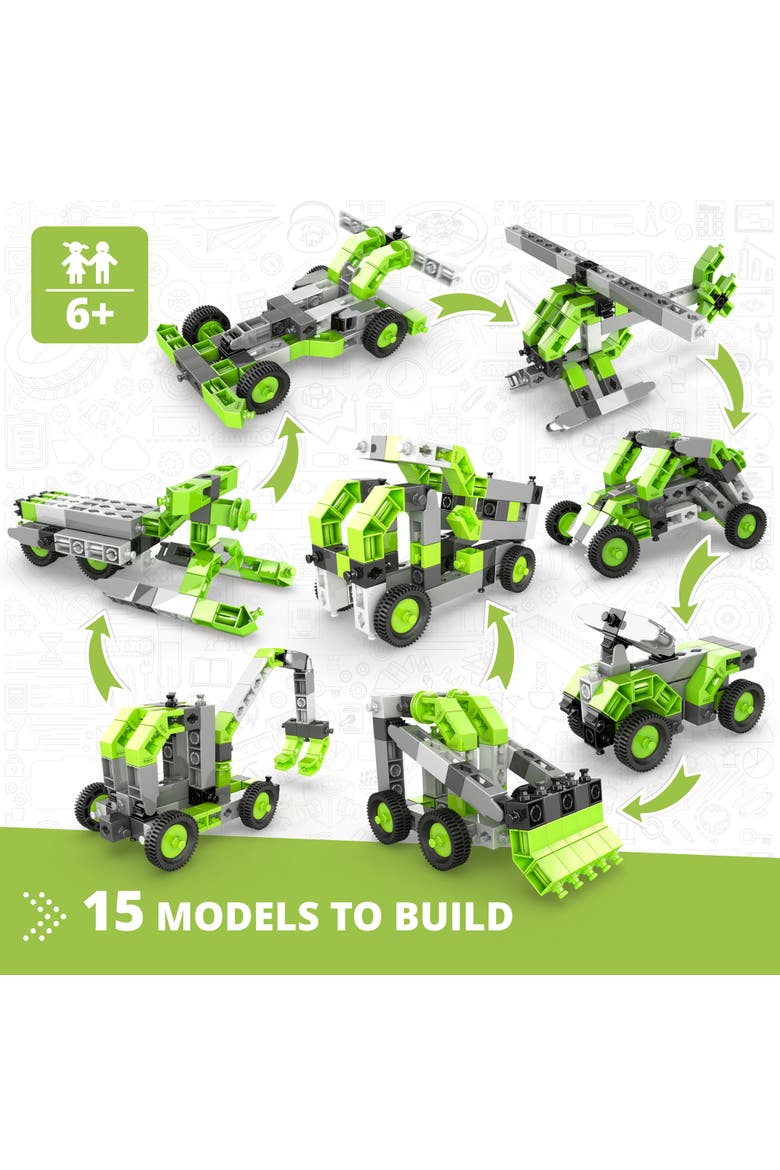 Creative Builder 15 In 1 Multimodel Series, Toy Vehicles Brick Set, Alternate, color, Multicolored