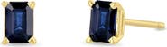 Zoë Chicco 14K Gold Emerald Cut Stud Earrings