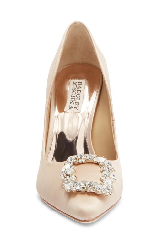 Badgley Mischka Collection Cher Crystal Embellished Pump In Neutral