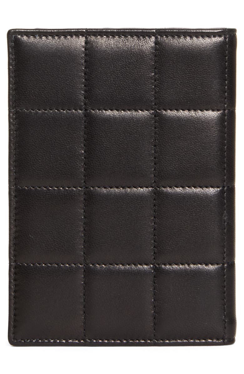 Saint Laurent Quilted Leather Passport Case, Alternate, color,