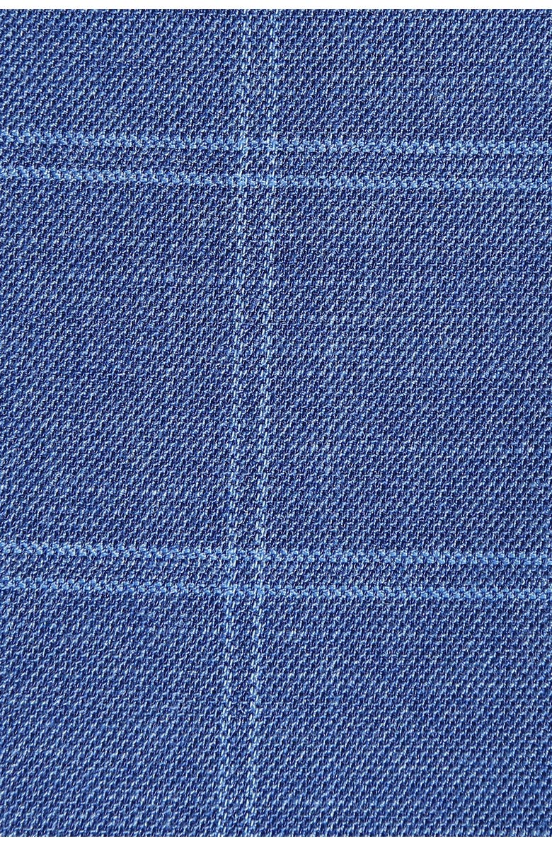 English Laundry Blue Plaid Slim Fit Single Breasted Suit, Alternate, color,