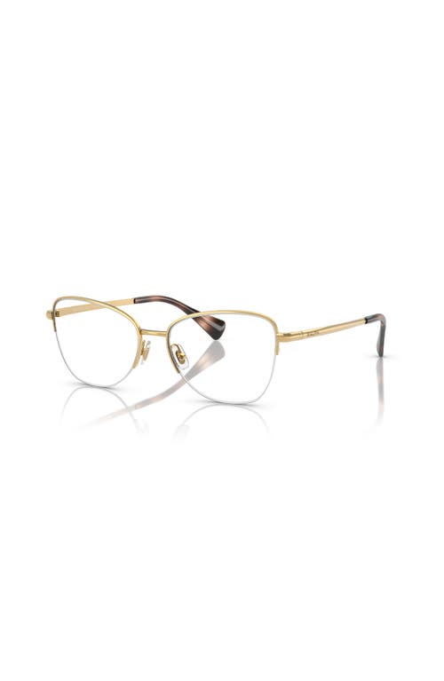 Ralph 55mm Irregular Optical Glasses In Gold