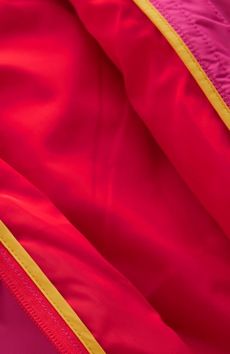 Mini Boden Kids' Wow Quilted Puffer Coat, Alternate, color, Pink Sun Wave