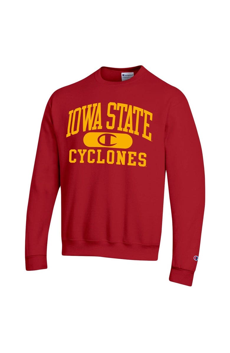 Champion Men's Champion Cardinal Iowa State Cyclones Arch Pill Sweatshirt, Alternate, color, Cardinal