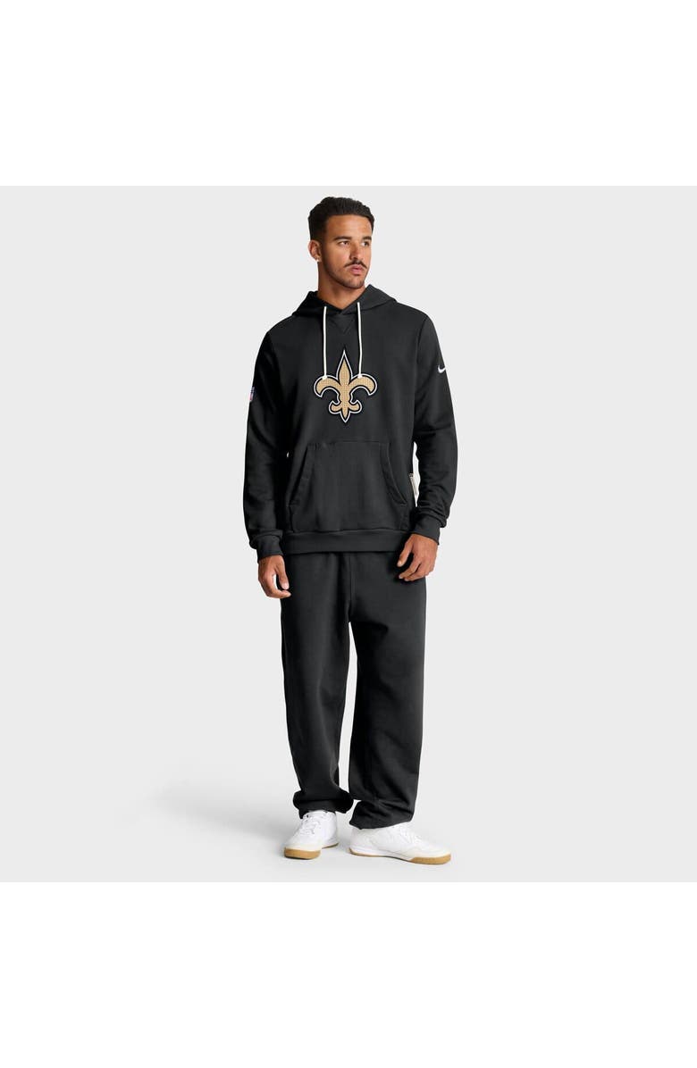 Nike Men's Nike Black New Orleans Saints Sideline Initial Home Performance Pullover Hoodie, Alternate, color, Black