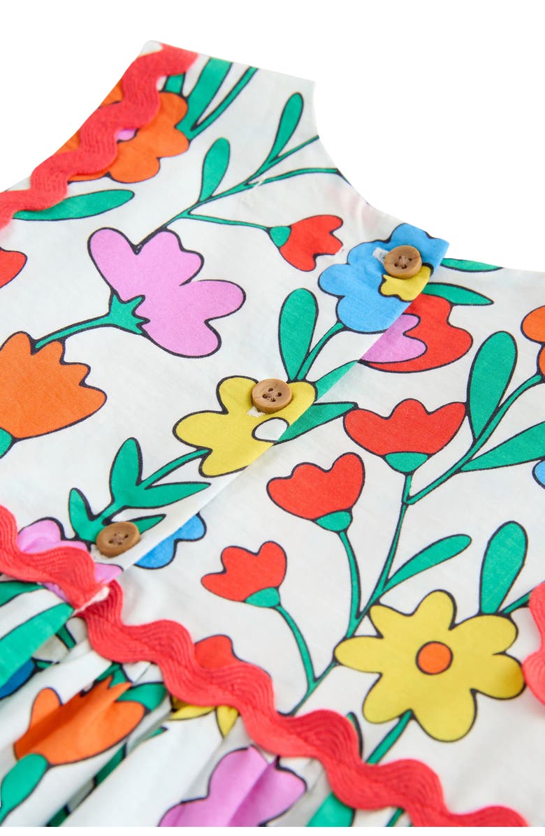 NEXT Kids' Bright Floral Rickrack Dress, Alternate, color, Multi