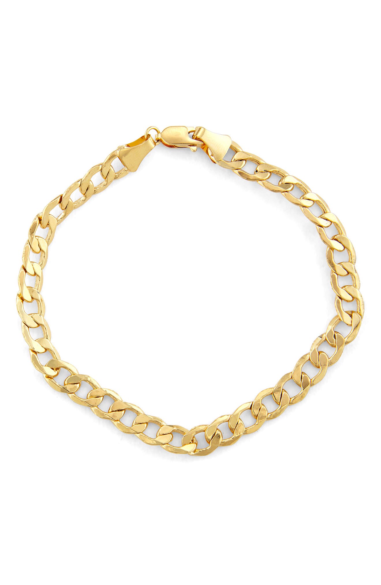 FZN 10K Gold Curb Chain Bracelet