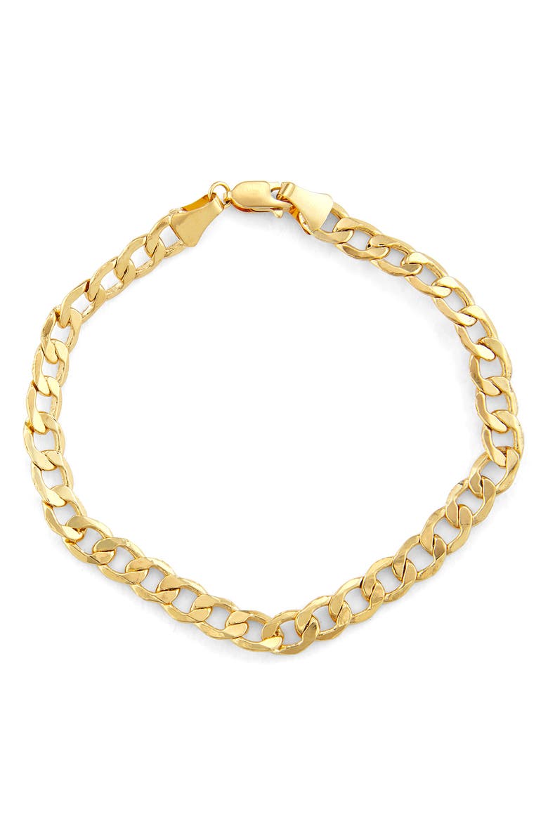 FZN Curb Chain Bracelet, Main, color, Yellow
