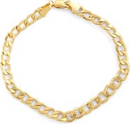 FZN 10K Gold Curb Chain Bracelet