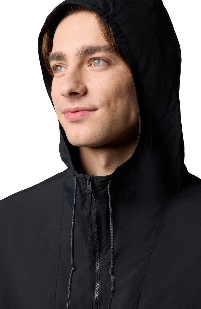 Columbia Spire Valley Water Repellent Windbreaker, Alternate, color, Black/ Shark