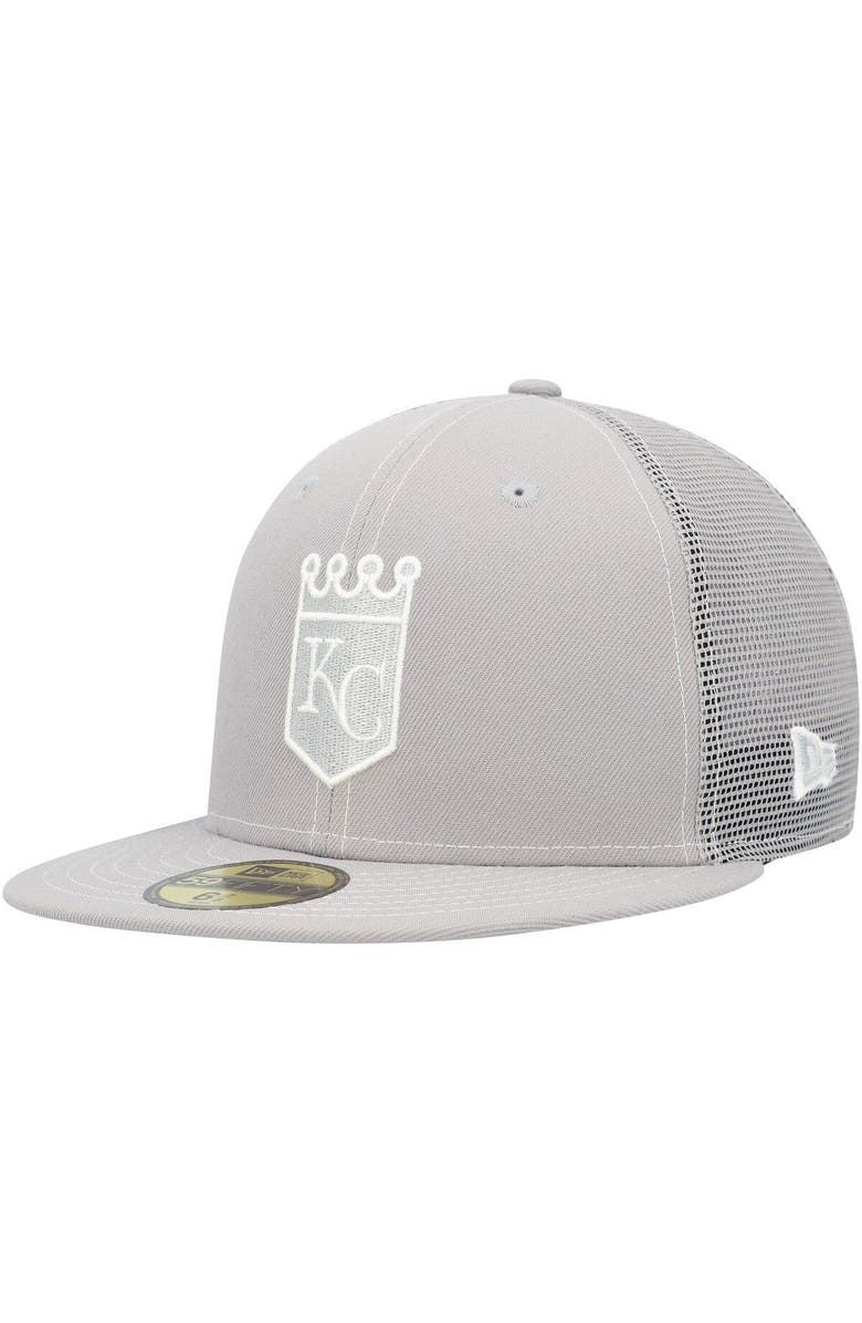 New Era Men's New Era  Gray Kansas City Royals 2023 On-Field Batting Practice 59FIFTY Fitted Hat, Main, color, 