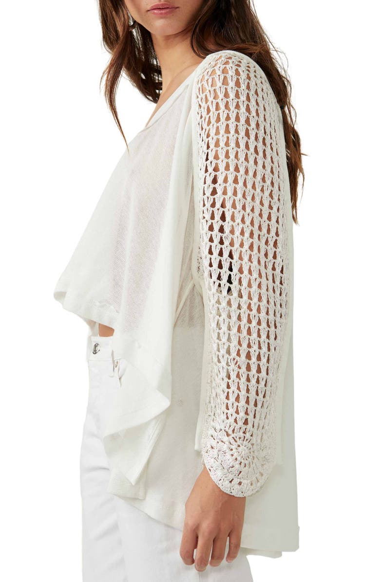 Free People Castaway Open Stitch TopP.**, Alternate, color,