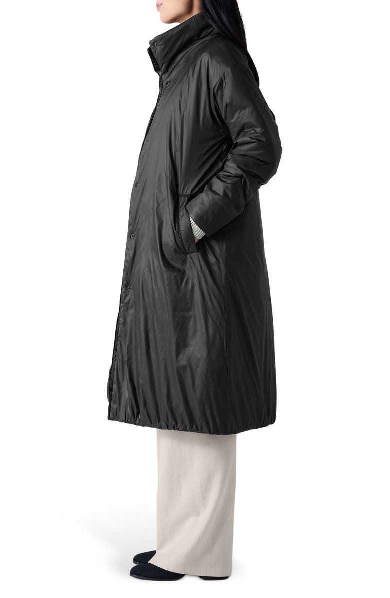 Eileen Fisher High Collar Insulated Coat, Alternate, color, 