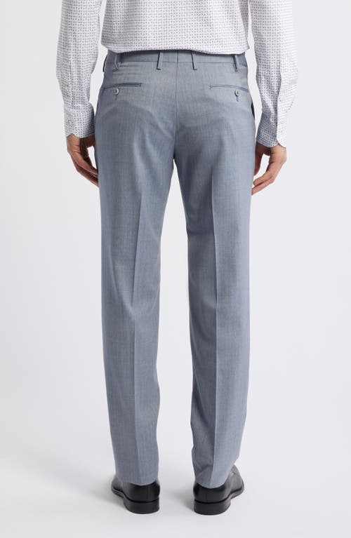 Zanella Parker Stretch Wool Trousers In Blue
