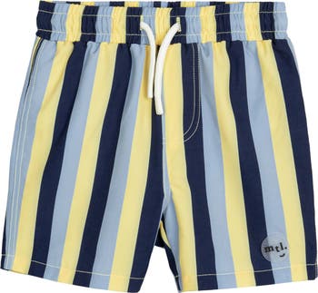 Miles the Label Sharks Print On Aqua Swim Romper main image 0