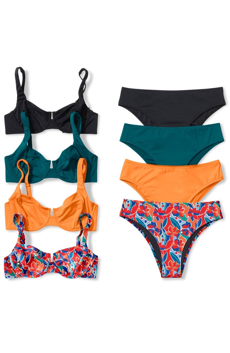 Swimsuits for All Essential Sweetheart Underwire Bikini Top, Alternate, color, Black