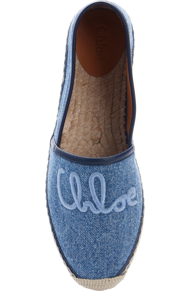 Chloé Isla Denim Espadrille, Alternate, color, Denim