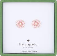 Kate Spade New York Flower Cubic Zirconia Stud Earrings